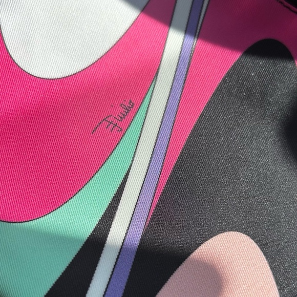 Vintage 00s Emilio Pucci Psychedelic Print Pouch - Picture 8 of 9